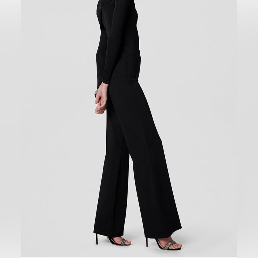 Dress the population classic wide leg pull up pants